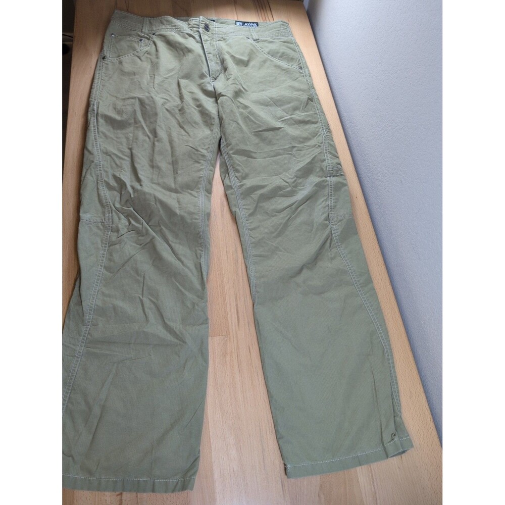 Kuhl Outrage Mens Pants 36x32 Khaki Rock Climbing Hiking Work Utility Patina Dye